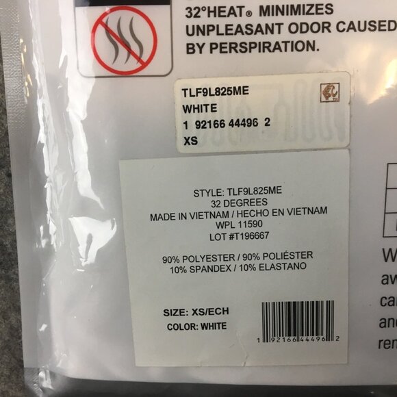 32 Degrees Top Womens XS Long Sleeve Mock Neck Base Layer Extra Warm Solid White - Picture 5 of 8